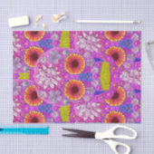 花スカル2 薄葉紙 (クラフト)