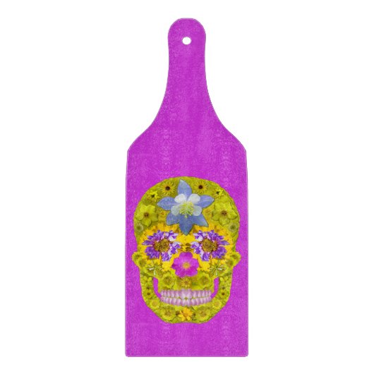 花スカル3 カッティングボード (正面)