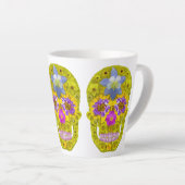 花スカル3 カフェラテマグ (右アングル)