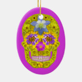 花スカル3 セラミックオーナメント (裏面)