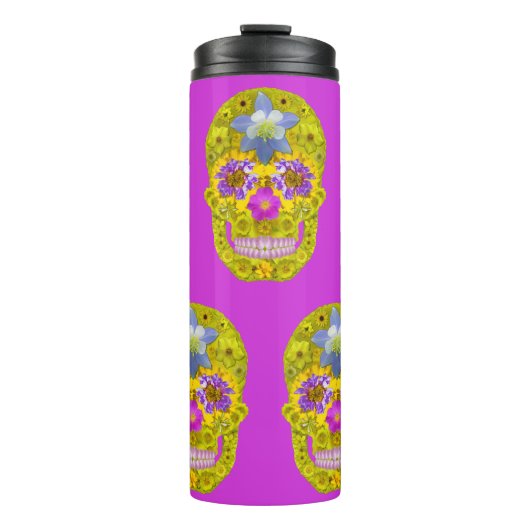 花スカル3 タンブラー (正面)