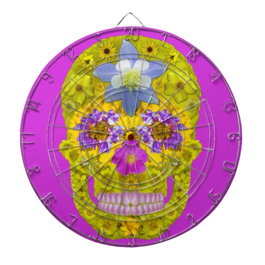 花スカル3 ダーツボード (正面)