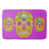 花スカル3 バスマット (正面)