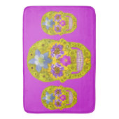 花スカル3 バスマット (正面縦)