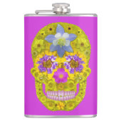 花スカル3 フラスク (正面)