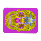 花スカル3 マグネット (横)