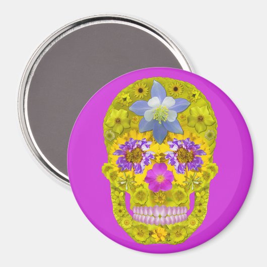 花スカル3 マグネット (正面/裏面)