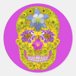 花スカル3 ラウンドシール