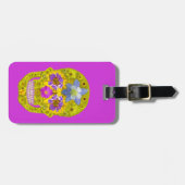 花スカル3 ラゲッジタグ (正面横)