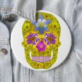 花スカル3 缶バッジ (インサイチュ)