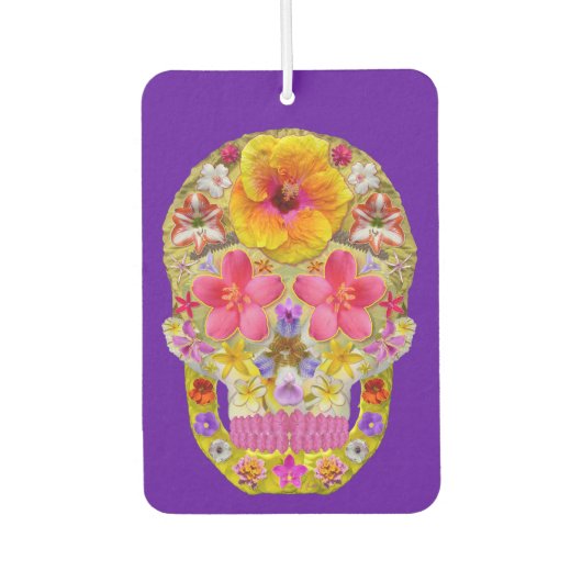 花スカル4熱帯 カーエアーフレッシュナー (正面)