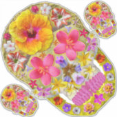 花スカル4熱帯 シール (正面)