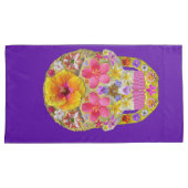 花スカル4熱帯 枕カバー (正面右)