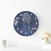 花スケッチ丸(大)壁時計 ラージ壁時計 (ホーム)