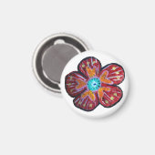 花スケッチ小3.2 Cm円磁石 マグネット (正面/裏面)