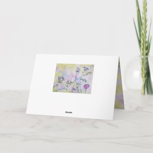 花スケッチ カード (裏面)