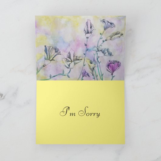 花スケッチ カード (内部)