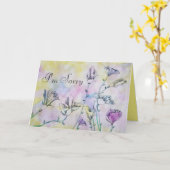 花スケッチ カード (黄色い花)