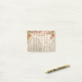 花スタイリッシュ園の木のフェンスをパーソナライズ ポストイット (デスク上)