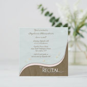 花スタイリッシュ女の踊りのリサイタル招待 招待状 (スタンド正面)