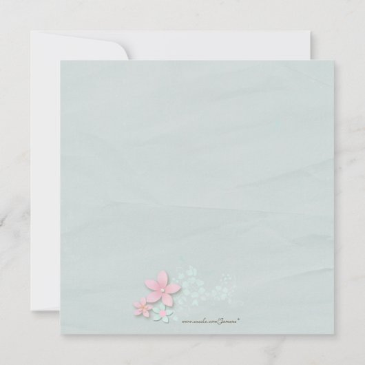 花スタイリッシュ女の踊りのリサイタル招待 招待状 (裏面)