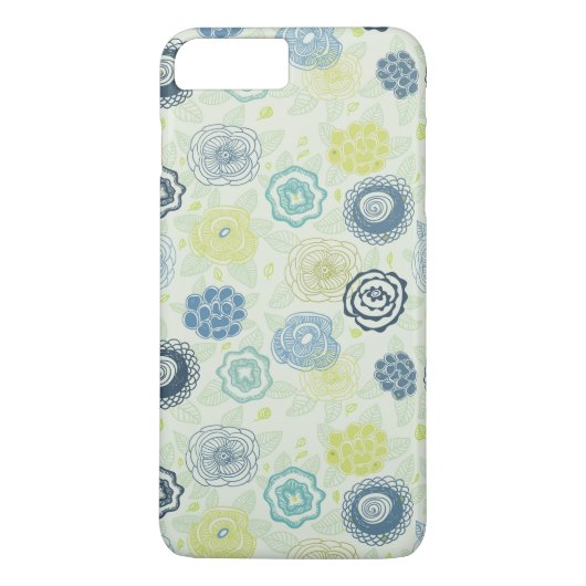 花スタイリッシュ柄 Case-Mate iPhoneケース (裏面)