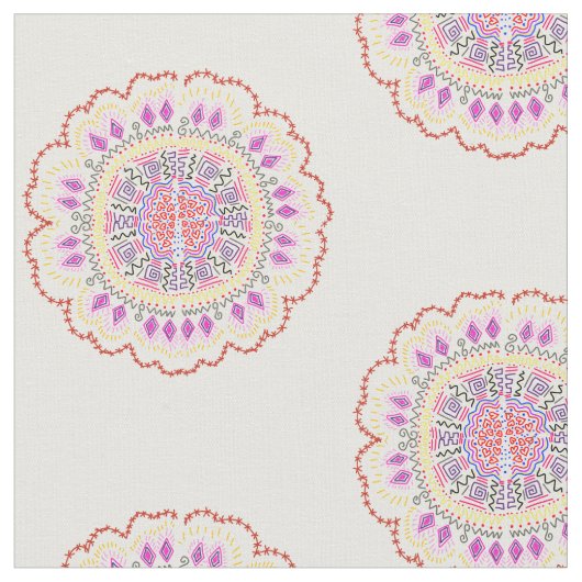 花スタイル模様 ファブリック (クローズアップ)