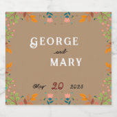 花スタイル ビールラベル (シングルラベル)