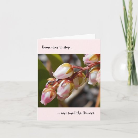 花ストップのノートカードの香り カード (正面)