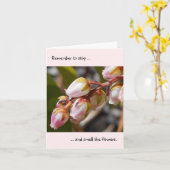 花ストップのノートカードの香り カード (黄色い花)