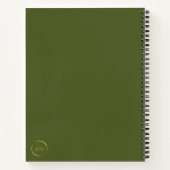 花ストップの手帳の匂いを嗅ぐ ノートブック (裏面)