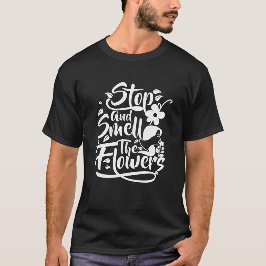 花ストップ好き Tシャツ (正面)