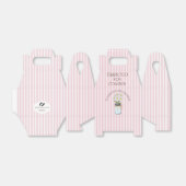 花ストライプの付きピンクのメイソンジャー フェイバーボックス (折り畳みなし)