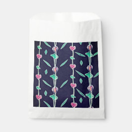 花ストライプの花 フェイバーバッグ