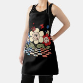 花スマイリーフェイス国旗7月4日インディペン エプロン (インサイチュ)