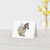 花ゼブラ空白の カード (黄色い花)