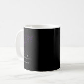 花タンポポ信仰ホープ愛パープルオーバードーズA コーヒーマグカップ (正面左)