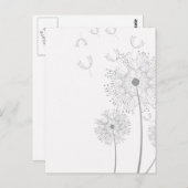 花ダンデリオンフラワーズピースラブデスティニー ポストカード (正面/裏面)