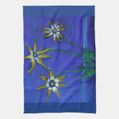 花テクスチャアートティータオル40.6 cm x 61 cm キッチンタオル (縦)