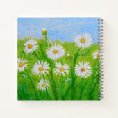 花デイジーとユリ ノートブック (裏面)