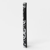 花デイジーヴィンテージブラックパターン Case-Mate iPhoneケース (裏面/左)