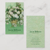 花デザイナー花のスタイリストを絵を描くヴィンテージ 名刺 (正面/裏面)