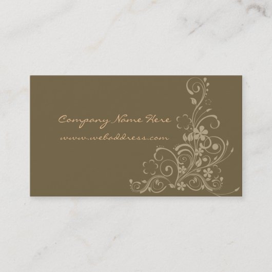 花デザイナー 名刺 (正面)