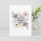 花デザインサンキューカード サンキューカード (スタンド正面)