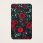 花デザイン事業名つるラベルカードピンク (裏面)