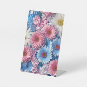 花デザイン嚢胞 台座サイン (正面)