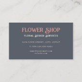 花デザイン店名刺 名刺 (裏面)