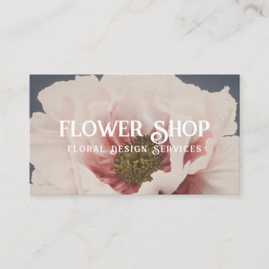 花デザイン店名刺 名刺 (正面)