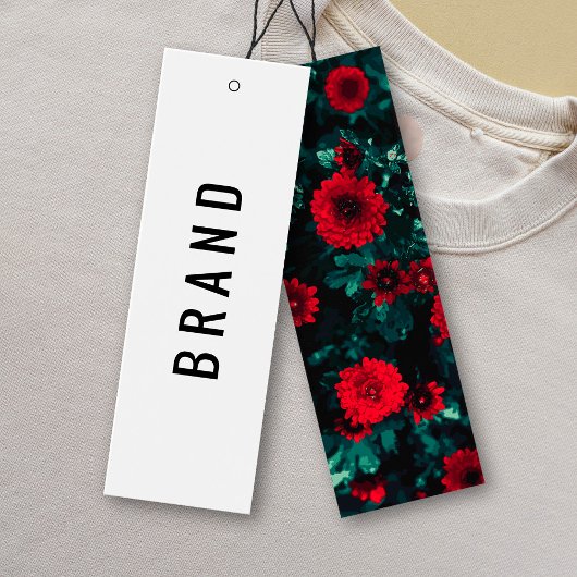 花デザイン業名つるラベルカード