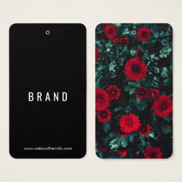 花デザイン業名つるラベルカード